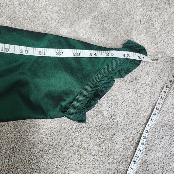 Emerald Green Tafatta Bolero Jacket Size XL Castlecore Renaissance Fairytale - Picture 11 of 14